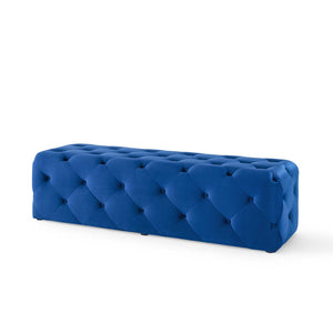 ModwayModway Amour 60" Tufted Button Entryway Performance Velvet Bench EEI-3770 EEI-3770-NAV- BetterPatio.com