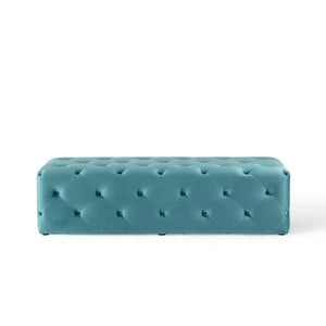 ModwayModway Amour 60" Tufted Button Entryway Performance Velvet Bench EEI-3770 EEI-3770-SEA- BetterPatio.com