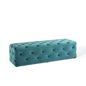 ModwayModway Amour 60" Tufted Button Entryway Performance Velvet Bench EEI-3770 EEI-3770-SEA- BetterPatio.com