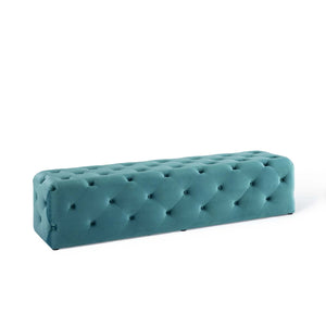 ModwayModway Amour 72" Tufted Button Entryway Performance Velvet Bench EEI-3772 EEI-3772-SEA- BetterPatio.com