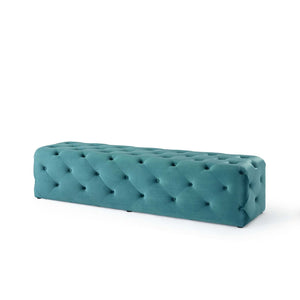 ModwayModway Amour 72" Tufted Button Entryway Performance Velvet Bench EEI-3772 EEI-3772-SEA- BetterPatio.com