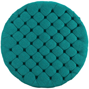 ModwayModway Amour Upholstered Fabric Ottoman EEI-2225 EEI-2225-TEA- BetterPatio.com