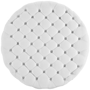 ModwayModway Amour Upholstered Vinyl Ottoman EEI-2224 EEI-2224-WHI- BetterPatio.com