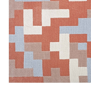 ModwayModway Andela Interlocking Block Mosaic 5x8 Area Rug R-1022-58 R-1022B-58- BetterPatio.com