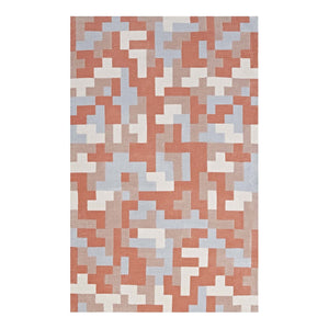 ModwayModway Andela Interlocking Block Mosaic 5x8 Area Rug R-1022-58 R-1022B-58- BetterPatio.com