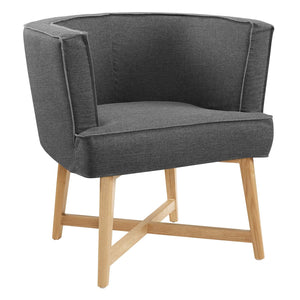 ModwayModway Anders Accent Chair Upholstered Fabric Set of 2 EEI-4424 EEI-4424-GRY- BetterPatio.com