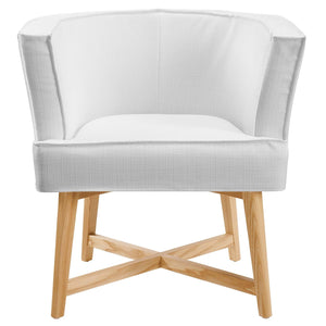 ModwayModway Anders Accent Chair Upholstered Fabric Set of 2 EEI-4424 EEI-4424-WHI- BetterPatio.com