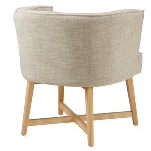 ModwayModway Anders Upholstered Fabric Accent Chair EEI-3432 EEI-3432-BEI- BetterPatio.com