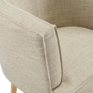 ModwayModway Anders Upholstered Fabric Accent Chair EEI-3432 EEI-3432-BEI- BetterPatio.com