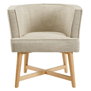 ModwayModway Anders Upholstered Fabric Accent Chair EEI-3432 EEI-3432-BEI- BetterPatio.com