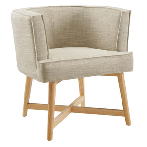 ModwayModway Anders Upholstered Fabric Accent Chair EEI-3432 EEI-3432-BEI- BetterPatio.com