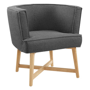 ModwayModway Anders Upholstered Fabric Accent Chair EEI-3432 EEI-3432-GRY- BetterPatio.com