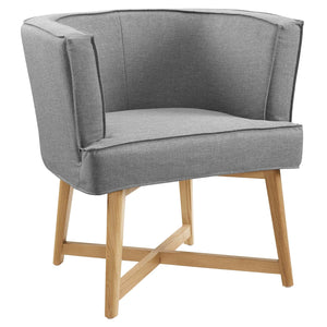 ModwayModway Anders Upholstered Fabric Accent Chair EEI-3432 EEI-3432-LGR- BetterPatio.com