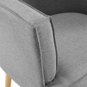 ModwayModway Anders Upholstered Fabric Accent Chair EEI-3432 EEI-3432-LGR- BetterPatio.com