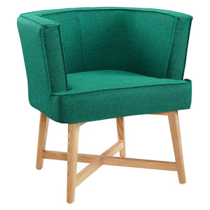 ModwayModway Anders Upholstered Fabric Accent Chair EEI-3432 EEI-3432-TEA- BetterPatio.com