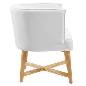 ModwayModway Anders Upholstered Fabric Accent Chair EEI-3432 EEI-3432-WHI- BetterPatio.com