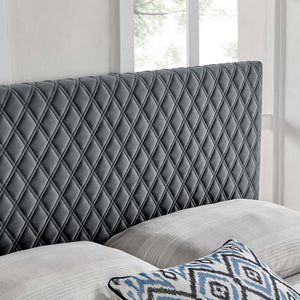 ModwayModway Angela King Performance Velvet Headboard MOD-6211 MOD-6211-CHA- BetterPatio.com