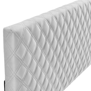 ModwayModway Angela Twin Performance Velvet Headboard MOD-6209 MOD-6209-LGR- BetterPatio.com