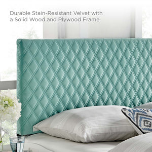 ModwayModway Angela Twin Performance Velvet Headboard MOD-6209 MOD-6209-MIN- BetterPatio.com