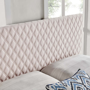 ModwayModway Angela Twin Performance Velvet Headboard MOD-6209 MOD-6209-PNK- BetterPatio.com