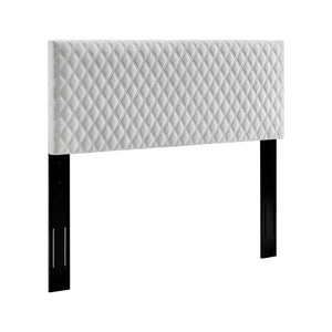 ModwayModway Angela Twin Performance Velvet Headboard MOD-6209 MOD-6209-WHI- BetterPatio.com