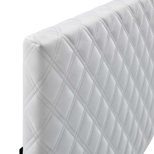 ModwayModway Angela Twin Performance Velvet Headboard MOD-6209 MOD-6209-WHI- BetterPatio.com