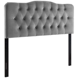 ModwayModway Annabel Full Diamond Tufted Performance Velvet Headboard MOD-6128 MOD-6128-GRY- BetterPatio.com