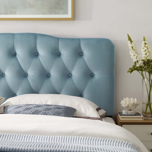 ModwayModway Annabel Full Diamond Tufted Performance Velvet Headboard MOD-6128 MOD-6128-LBU- BetterPatio.com