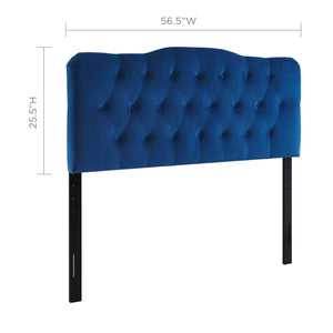 ModwayModway Annabel Full Diamond Tufted Performance Velvet Headboard MOD-6128 MOD-6128-NAV- BetterPatio.com