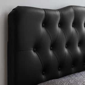 ModwayModway Annabel Full Upholstered Vinyl Headboard MOD-5157 MOD-5157-BLK- BetterPatio.com