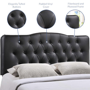 ModwayModway Annabel Full Upholstered Vinyl Headboard MOD-5157 MOD-5157-BLK- BetterPatio.com