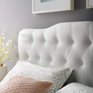 ModwayModway Annabel Full Upholstered Vinyl Headboard MOD-5157 MOD-5157-WHI- BetterPatio.com