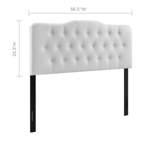 ModwayModway Annabel Full Upholstered Vinyl Headboard MOD-5157 MOD-5157-WHI- BetterPatio.com