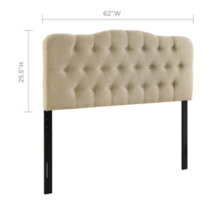 ModwayModway Annabel Queen Upholstered Fabric Headboard MOD-5154 MOD-5154-BEI- BetterPatio.com