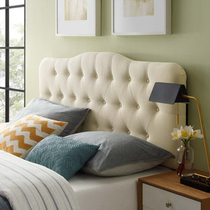 ModwayModway Annabel Queen Upholstered Fabric Headboard MOD-5154 MOD-5154-IVO- BetterPatio.com