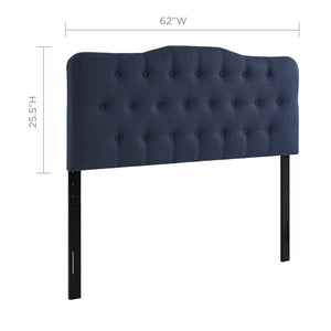 ModwayModway Annabel Queen Upholstered Fabric Headboard MOD-5154 MOD-5154-NAV- BetterPatio.com