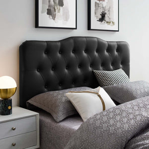 ModwayModway Annabel Queen Upholstered Vinyl Headboard MOD-5155 MOD-5155-BLK- BetterPatio.com