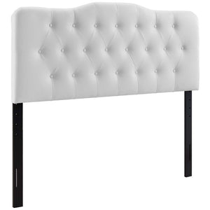 ModwayModway Annabel Queen Upholstered Vinyl Headboard MOD-5155 MOD-5155-WHI- BetterPatio.com