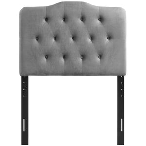 ModwayModway Annabel Twin Diamond Tufted Performance Velvet Headboard MOD-6126 MOD-6126-GRY- BetterPatio.com