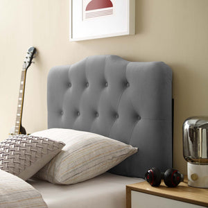 ModwayModway Annabel Twin Diamond Tufted Performance Velvet Headboard MOD-6126 MOD-6126-GRY- BetterPatio.com