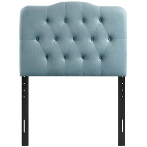 ModwayModway Annabel Twin Diamond Tufted Performance Velvet Headboard MOD-6126 MOD-6126-LBU- BetterPatio.com