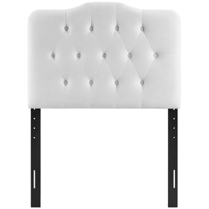 ModwayModway Annabel Twin Diamond Tufted Performance Velvet Headboard MOD-6126 MOD-6126-WHI- BetterPatio.com