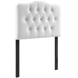 ModwayModway Annabel Twin Diamond Tufted Performance Velvet Headboard MOD-6126 MOD-6126-WHI- BetterPatio.com