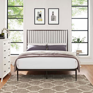 ModwayModway Annika Queen Platform Bed MOD-5478 MOD-5478-BRN- BetterPatio.com