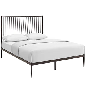 ModwayModway Annika Queen Platform Bed MOD-5478 MOD-5478-BRN- BetterPatio.com