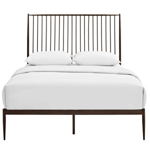 ModwayModway Annika Queen Platform Bed MOD-5478 MOD-5478-BRN- BetterPatio.com