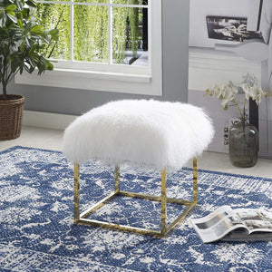 ModwayModway Anticipate Ottoman EEI-2848 EEI-2848-GLD-WHI- BetterPatio.com