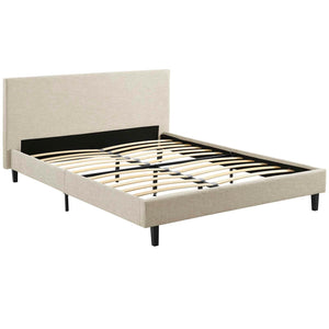 ModwayModway Anya Queen Bed MOD-5420 MOD-5420-BEI- BetterPatio.com