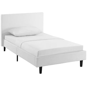 ModwayModway Anya Twin Bed MOD-5416 MOD-5416-WHI- BetterPatio.com