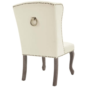 ModwayModway Apprise French Vintage Dining Performance Velvet Side Chair EEI-3367 EEI-3367-IVO- BetterPatio.com